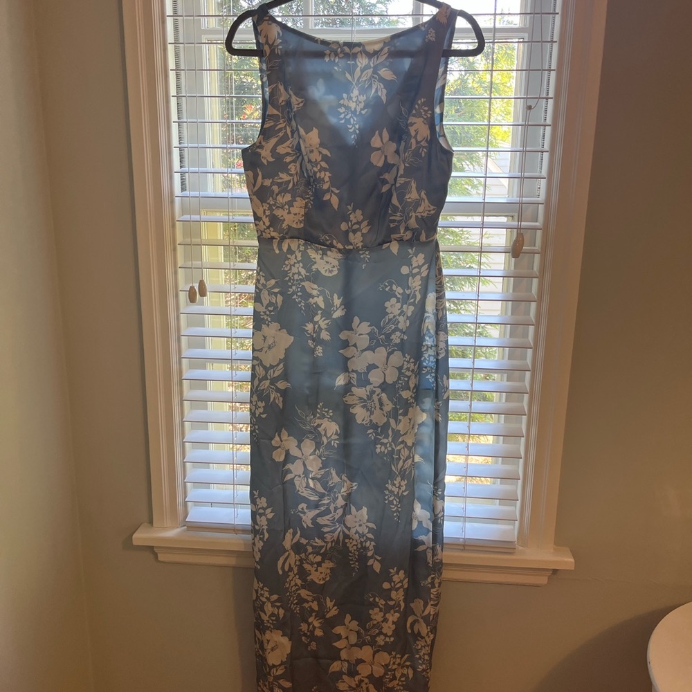 Reformation Blue and White Floral Maxi Dress